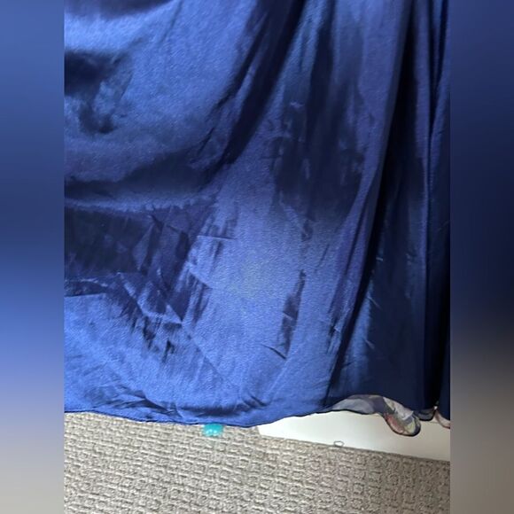 NWT Lulus Blue Floral Print Maxi Dress - Picture 7 of 13